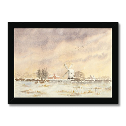 Wrawby Post Mill Built In 1760 (1994) Framed Print