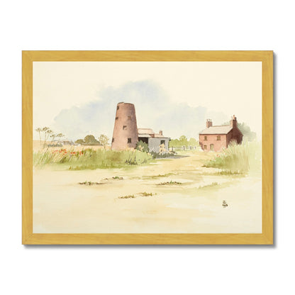 The Old Windmill Barnetby-le-Wold (1995) Antique Framed Print