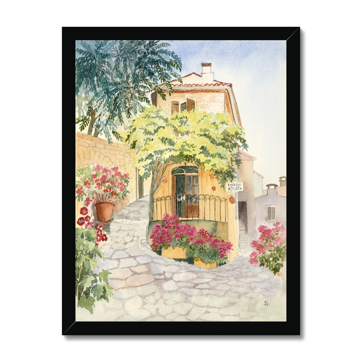 Provence Pottery Framed Print