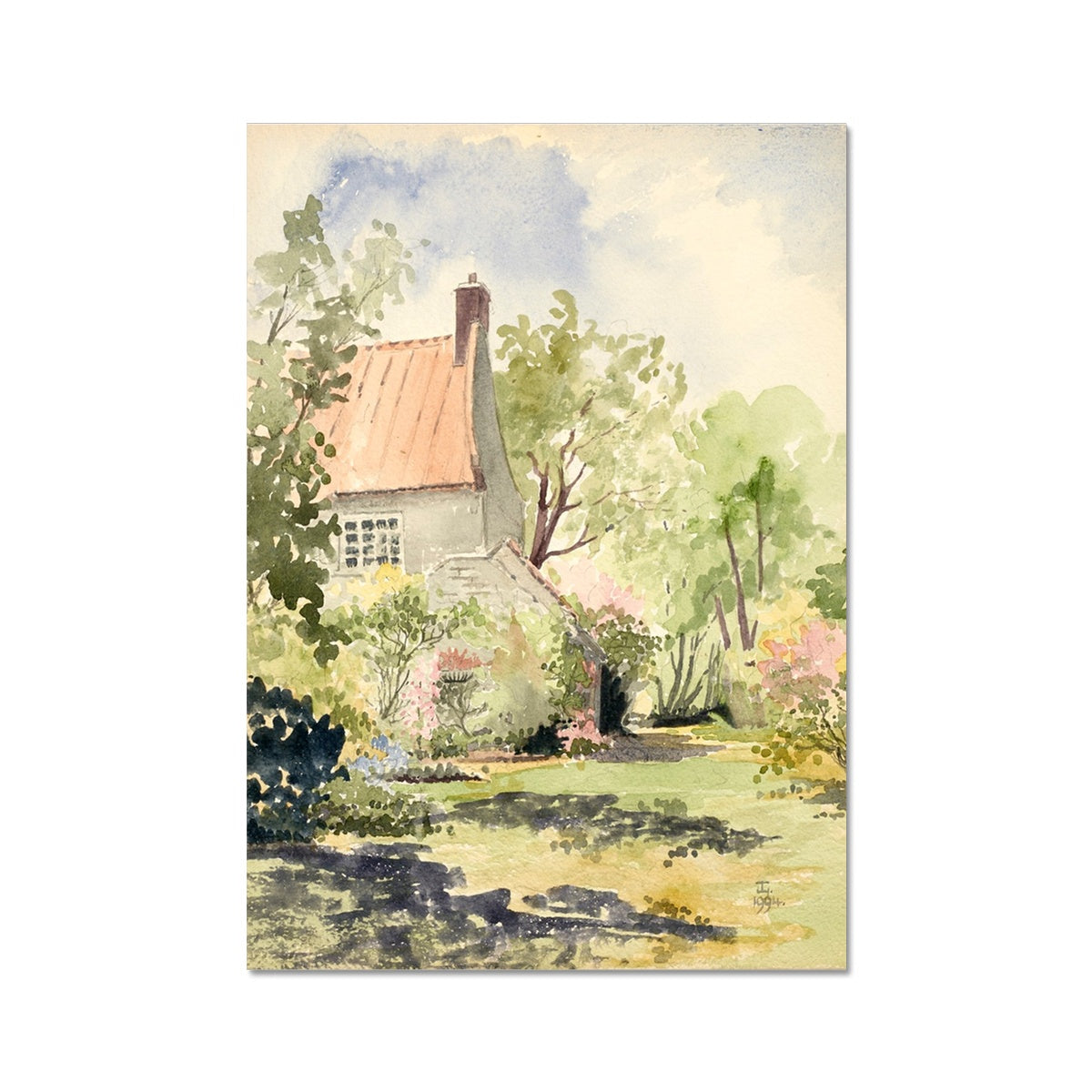 Spring Provence Cottage (1994) Fine Art Print