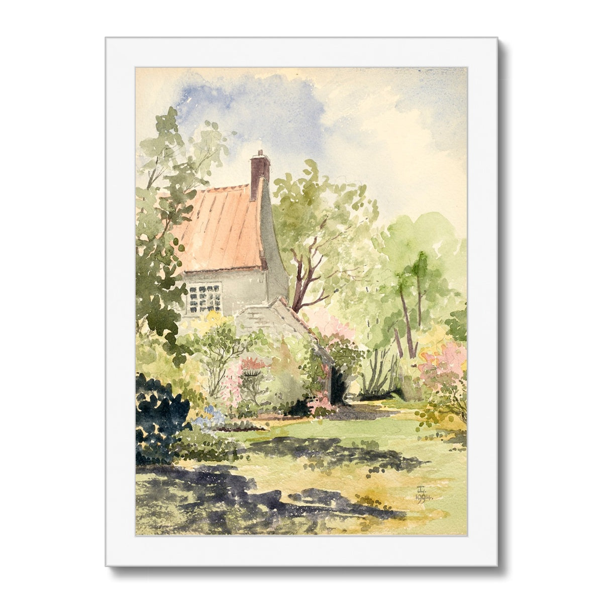 Spring Provence Cottage (1994) Framed Print