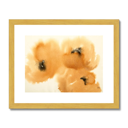 Orange Poppies (2008) Antique Framed & Mounted Print