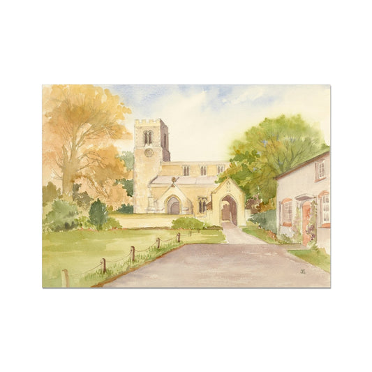 St Laurence's Church Corringham Rolled Canvas