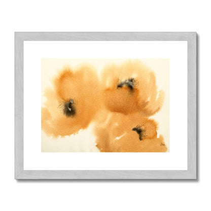 Orange Poppies (2008) Antique Framed & Mounted Print