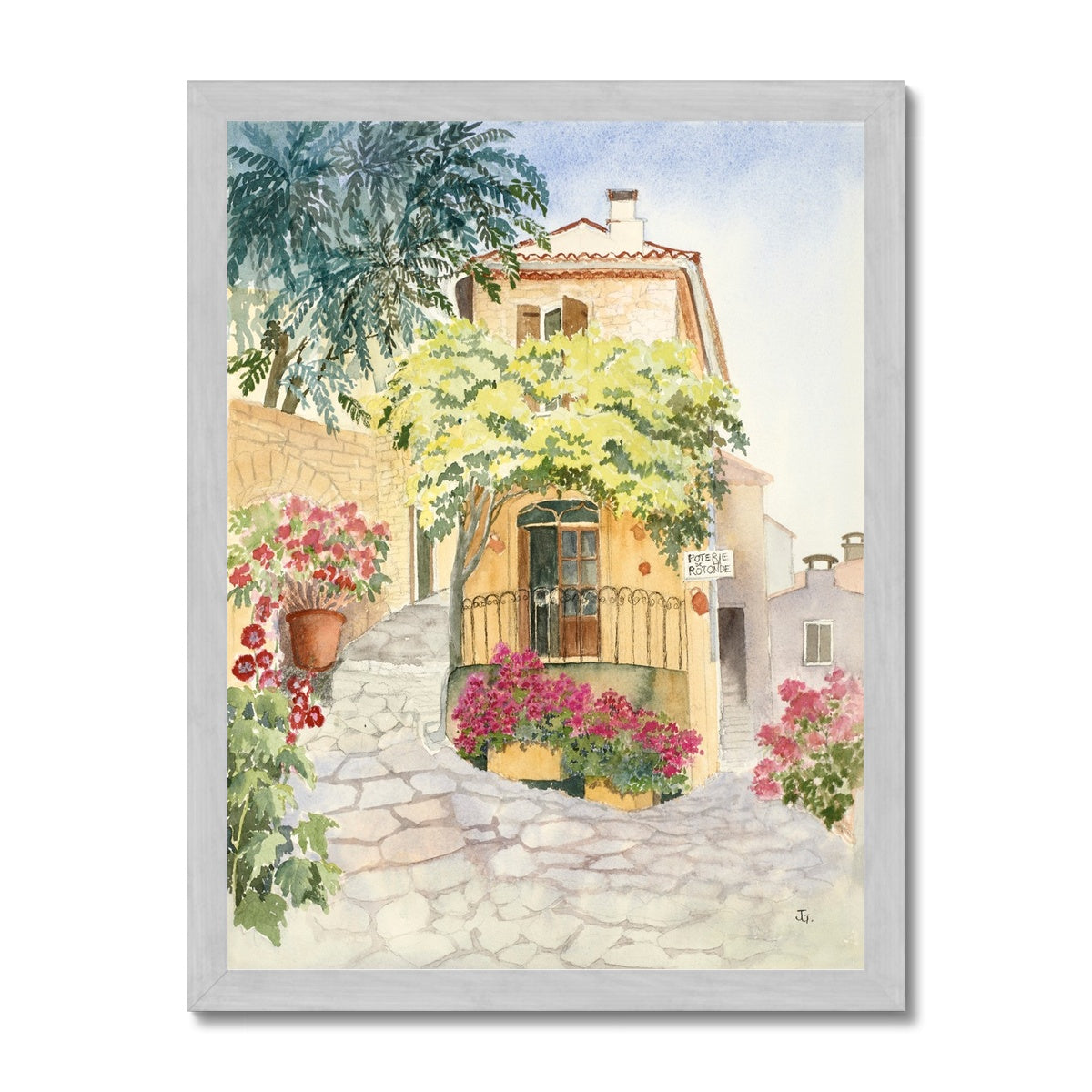 Provence Pottery Antique Framed Print