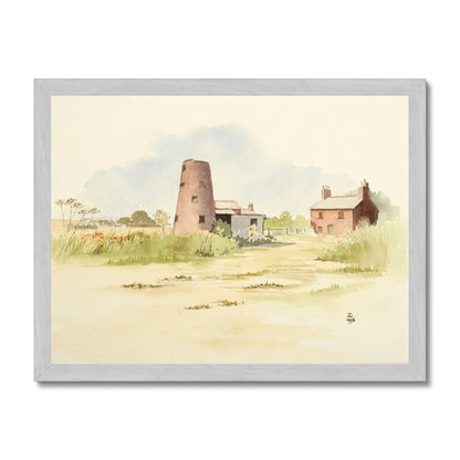 The Old Windmill Barnetby-le-Wold (1995) Antique Framed Print