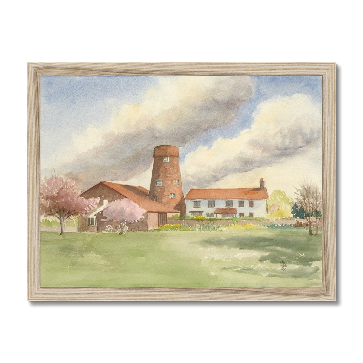 Castlethorpe Mill Brigg Built In 1804 (1999) Framed Print