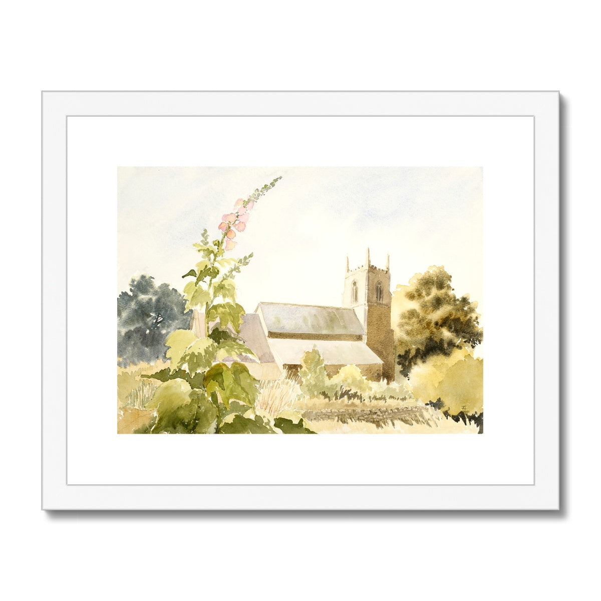 All Saints Church Winteringham (1991) Framed & Mounted Print