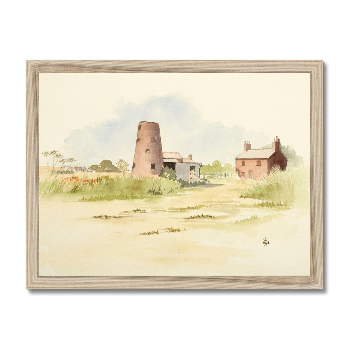 The Old Windmill Barnetby-le-Wold (1995) Framed Print