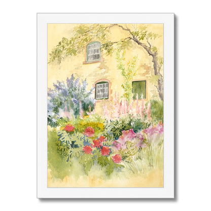 Scawby Hall Gardens On A Summers Day (2005) Framed Print