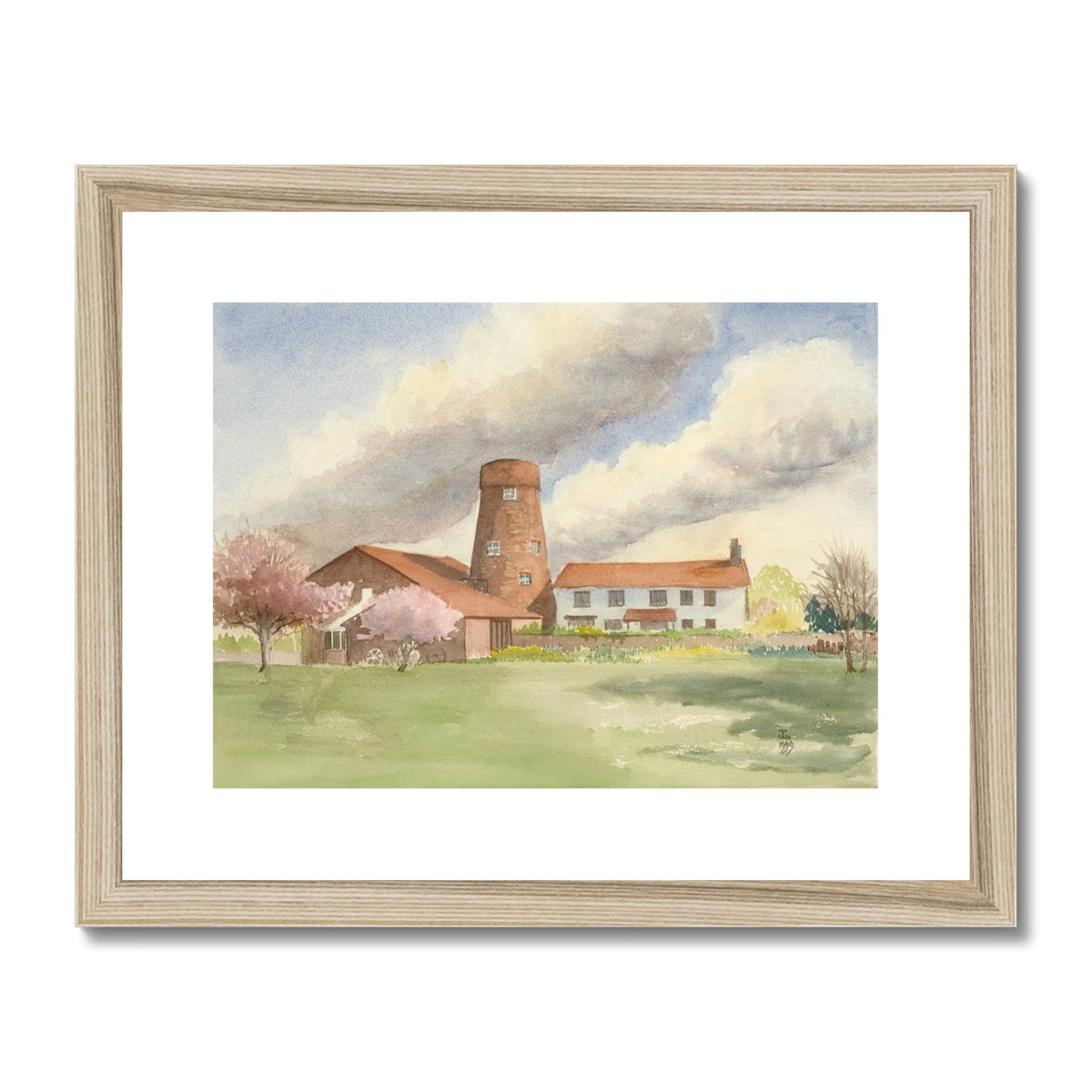 Castlethorpe Mill Brigg Built In 1804 (1999) Framed & Mounted Print