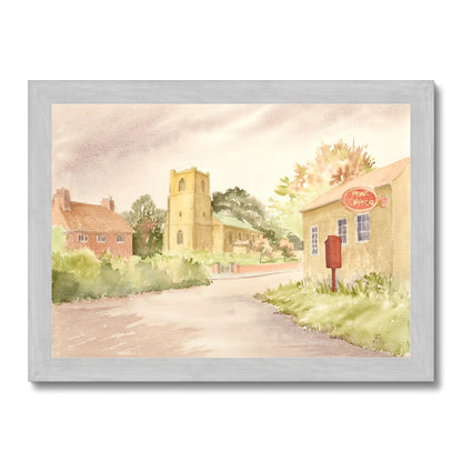 St Mary's Church South Kelsey (1999) Antique Framed Print