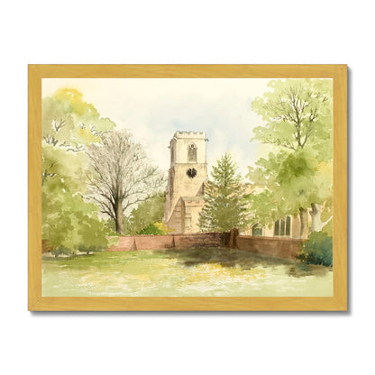 St Andrew's Church Epworth (1995) Antique Framed Print