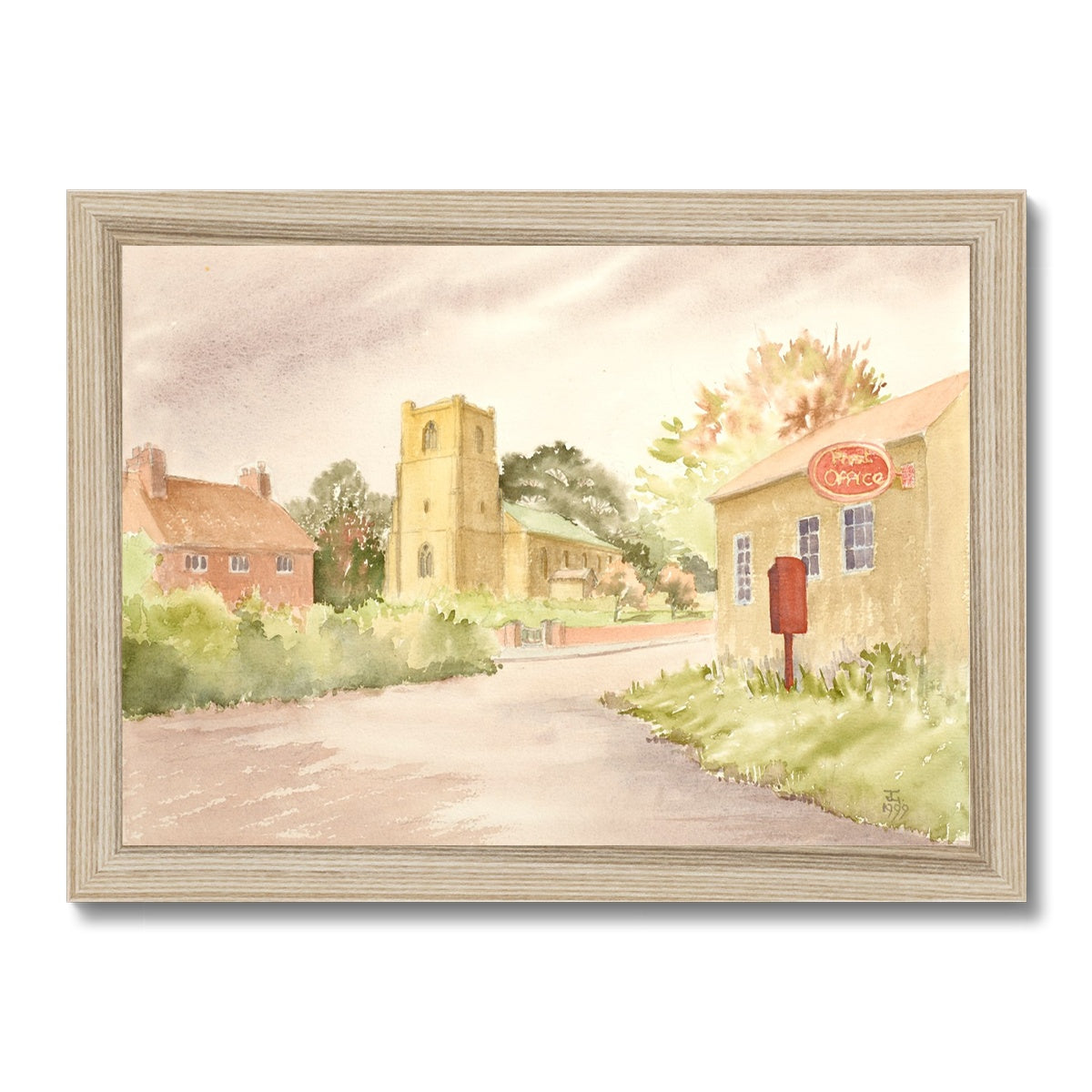 St Mary's Church South Kelsey (1999) Framed Print