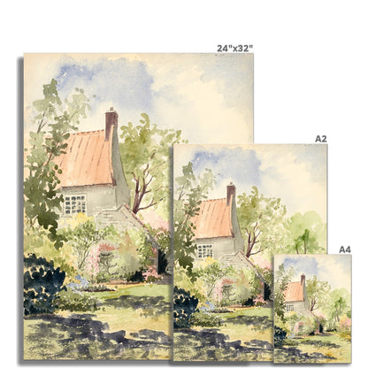 Spring Provence Cottage (1994) Rolled Canvas