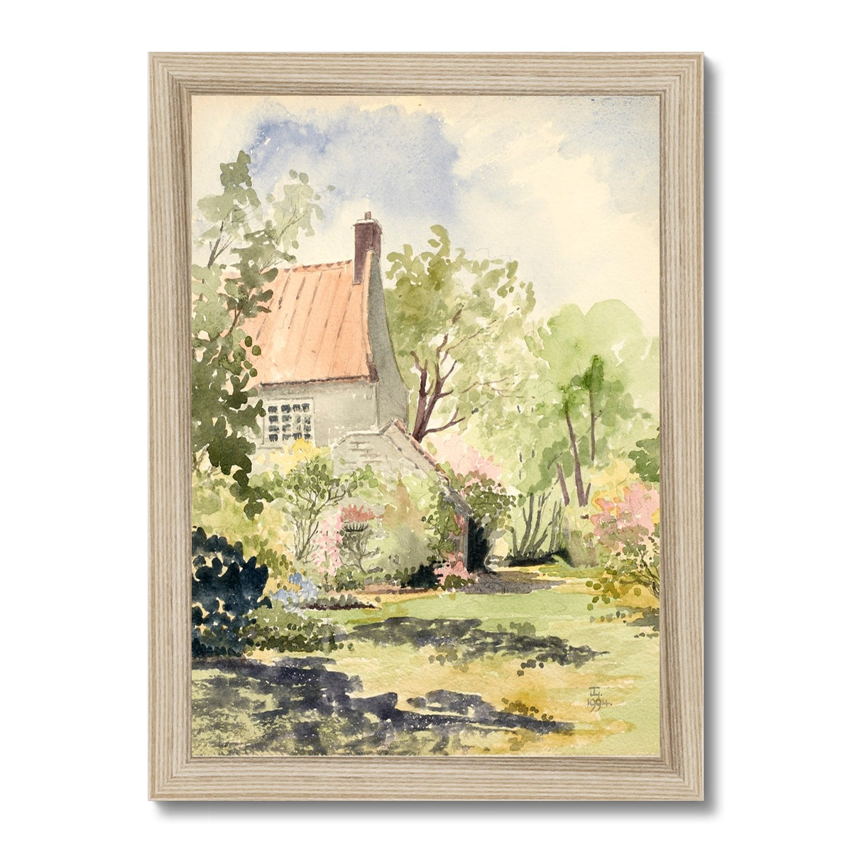 Spring Provence Cottage (1994) Framed Print