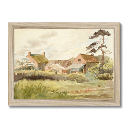 Farm off Scotter Road Framed Print