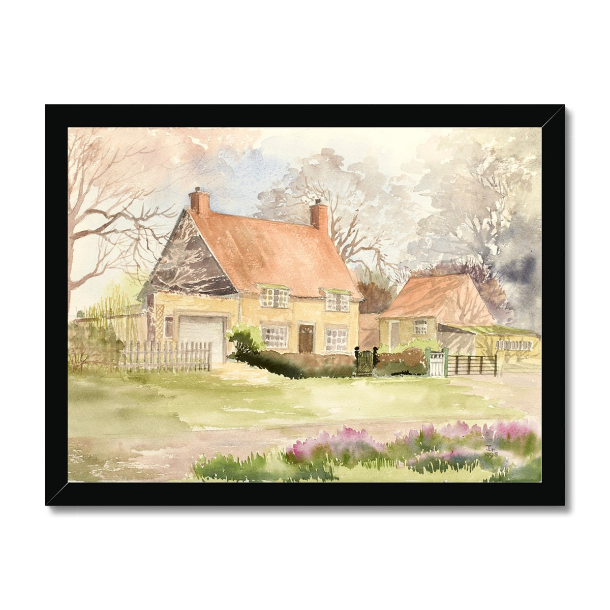 Lincolnshire in Autumn (1998) Framed Print