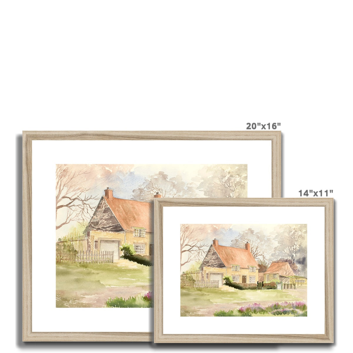 Lincolnshire in Autumn (1998) Framed & Mounted Print