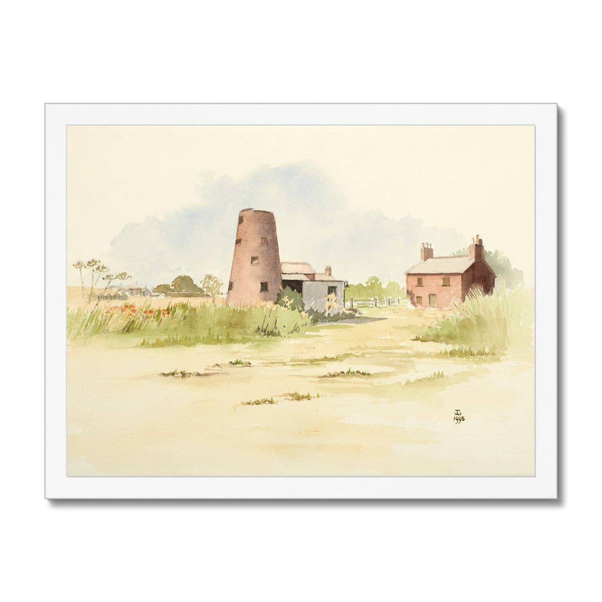 The Old Windmill Barnetby-le-Wold (1995) Framed Print