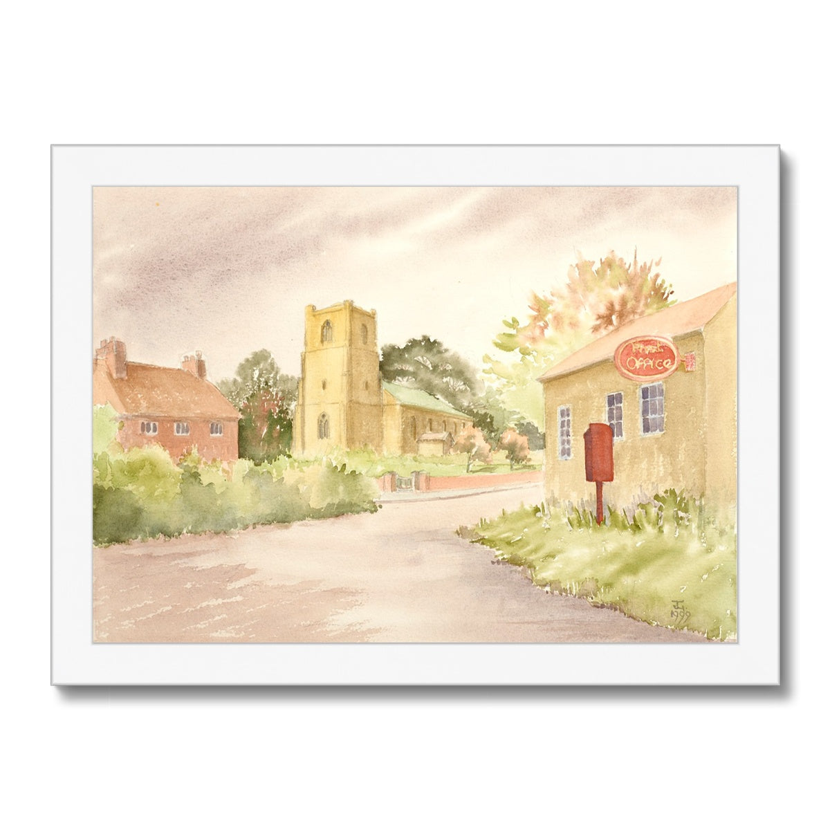 St Mary's Church South Kelsey (1999) Framed Print