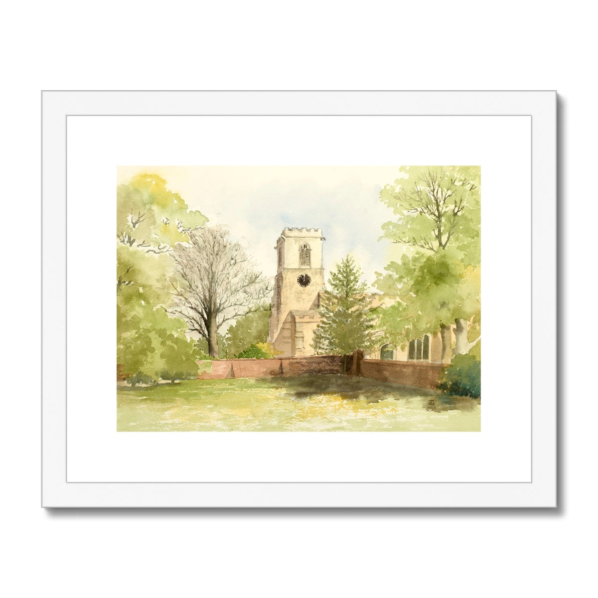 St Andrew's Church Epworth (1995) Framed & Mounted Print