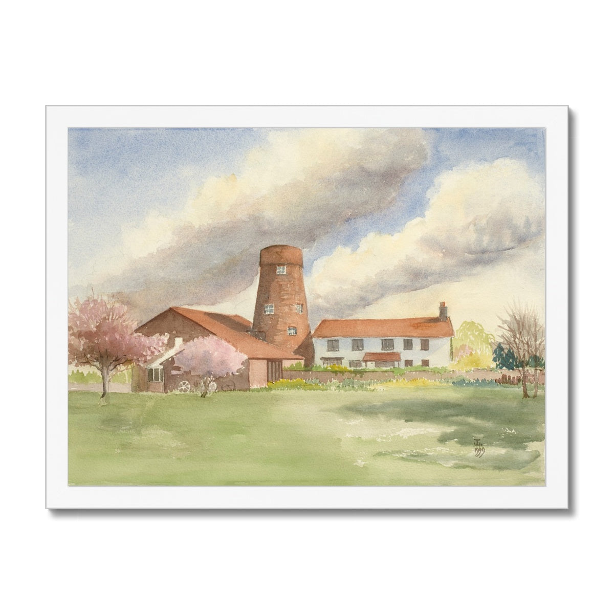 Castlethorpe Mill Brigg Built In 1804 (1999) Framed Print