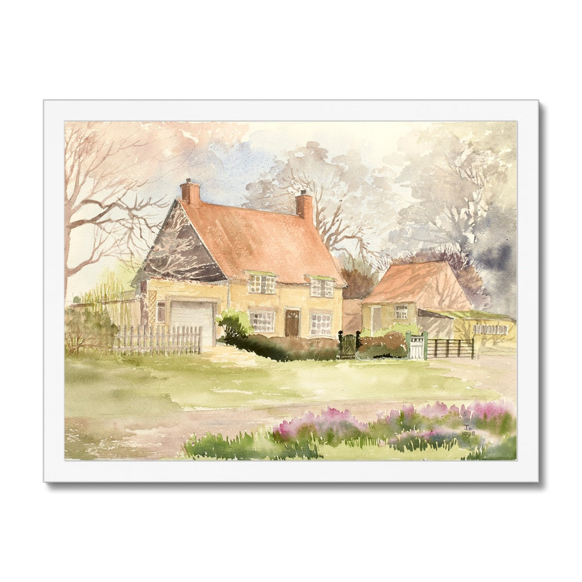 Lincolnshire in Autumn (1998) Framed Print