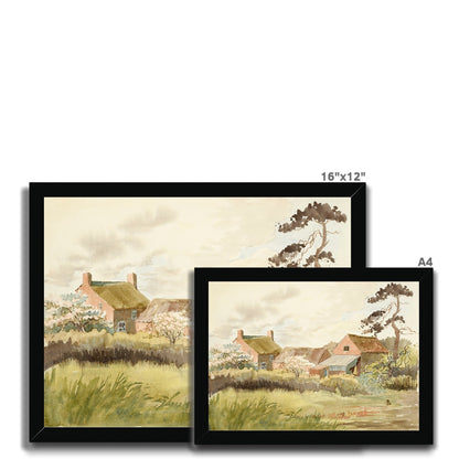 Farm off Scotter Road Framed Print