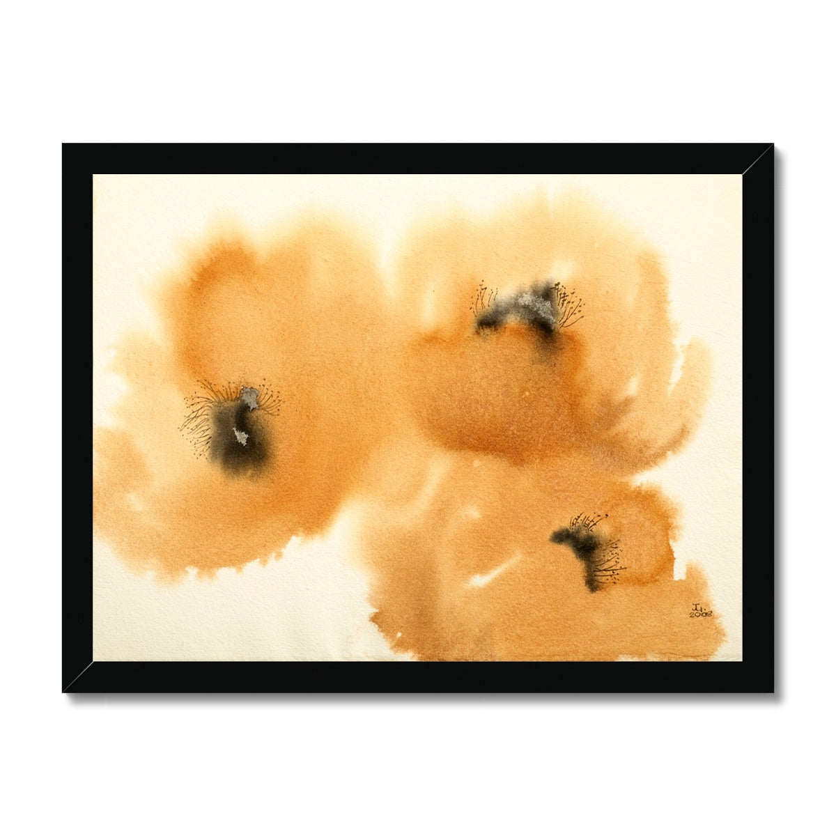 Orange Poppies (2008) Framed Print