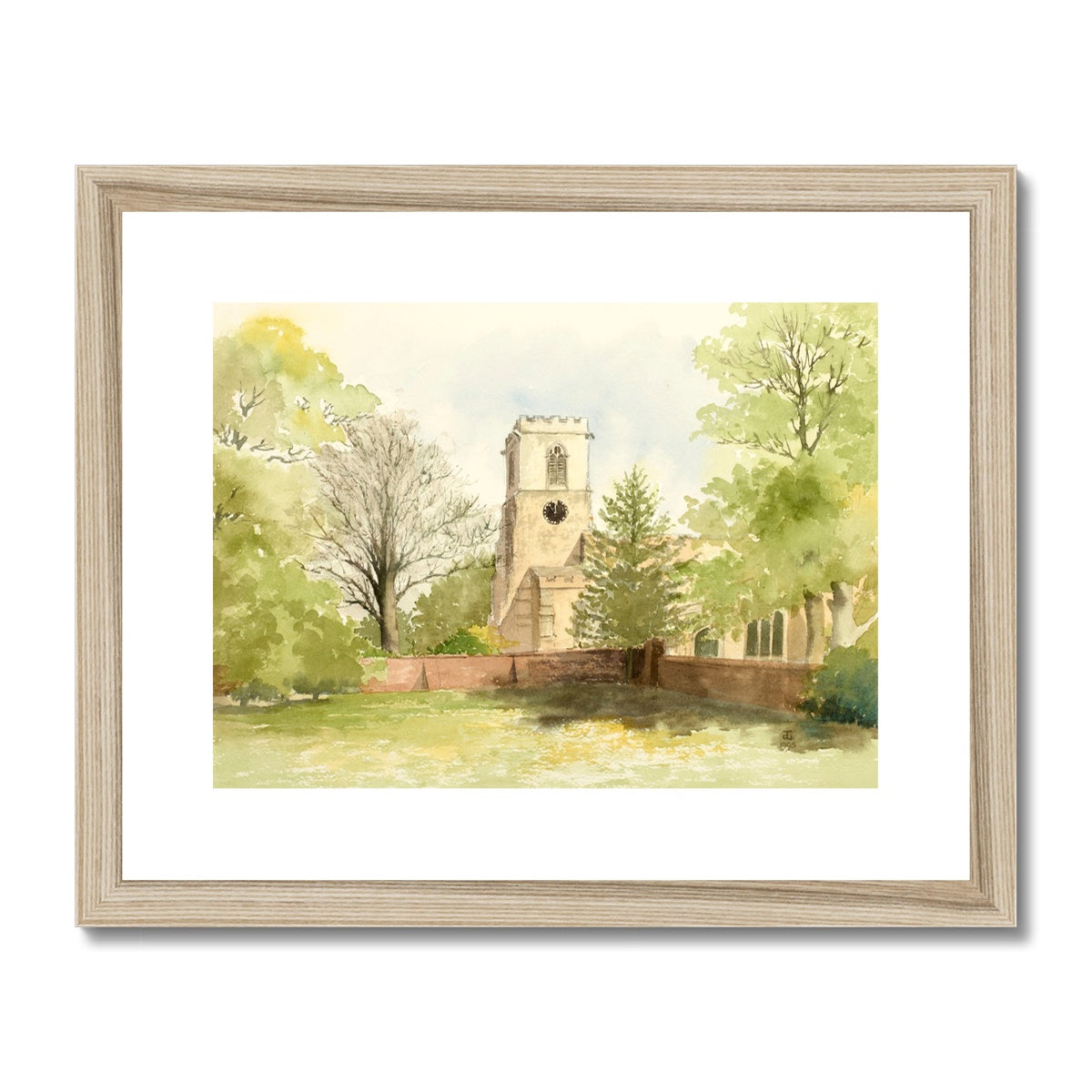 St Andrew's Church Epworth (1995) Framed & Mounted Print