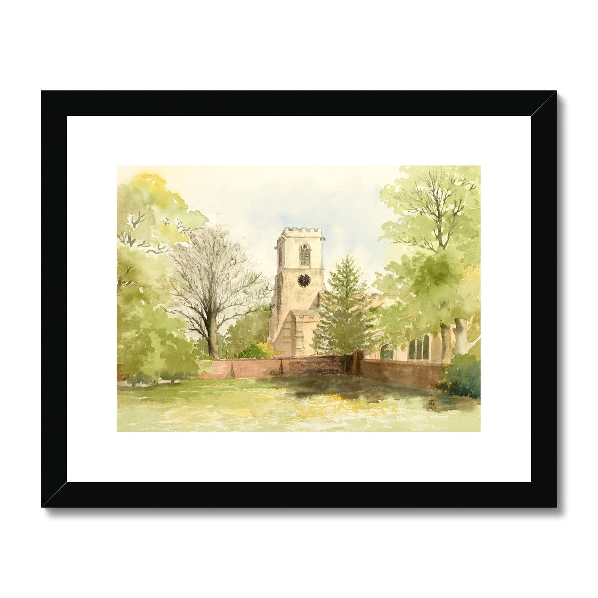 St Andrew's Church Epworth (1995) Framed & Mounted Print