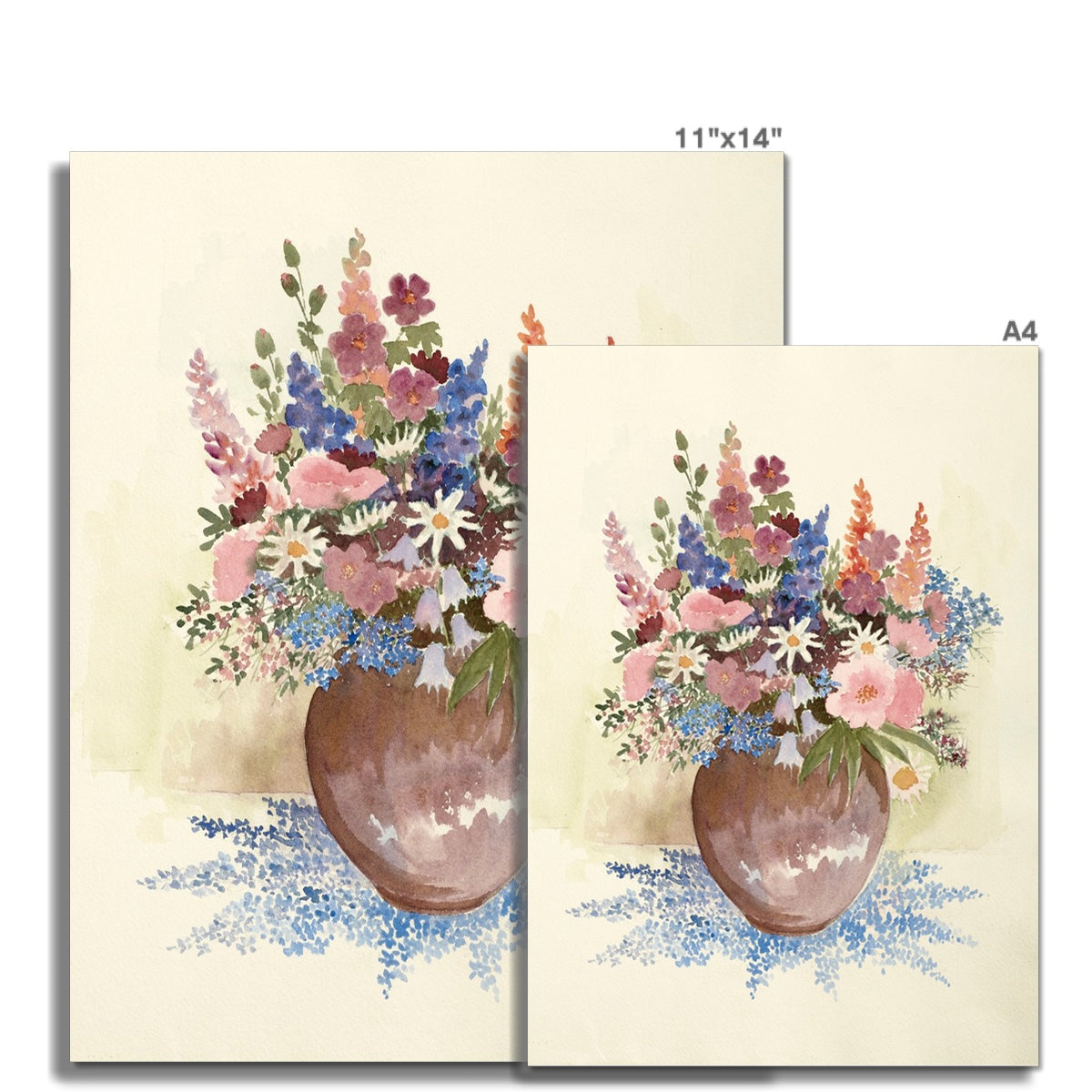 Floral Assortment In Vase Fine Art Print