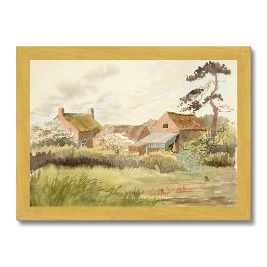 Farm off Scotter Road Antique Framed Print