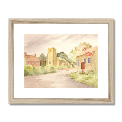 St Mary's Church South Kelsey (1999) Framed & Mounted Print