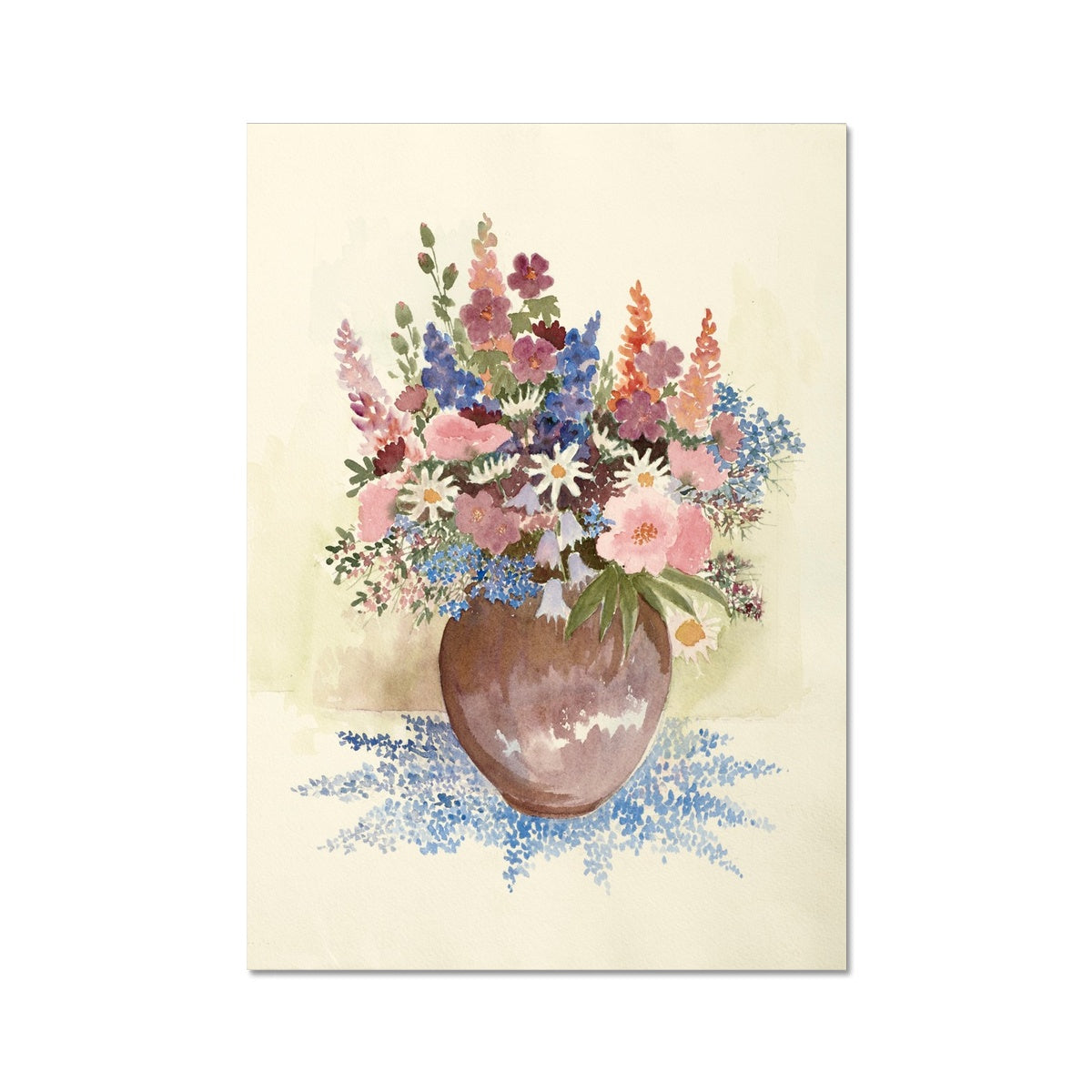 Floral Assortment In Vase Fine Art Print