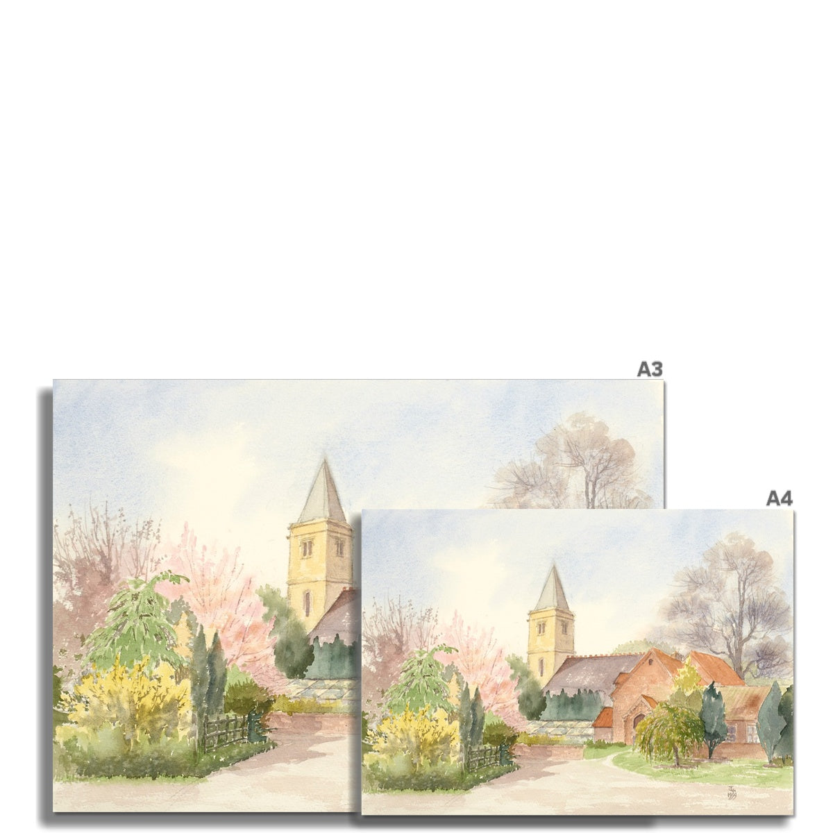 Church of St Clement Worlaby (1999) Fine Art Print