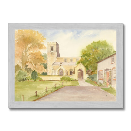 St Laurence's Church Corringham Antique Framed Print