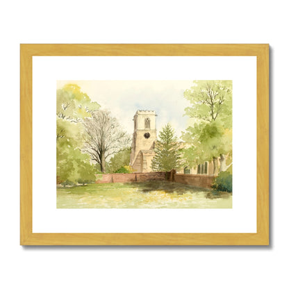 St Andrew's Church Epworth (1995) Antique Framed & Mounted Print