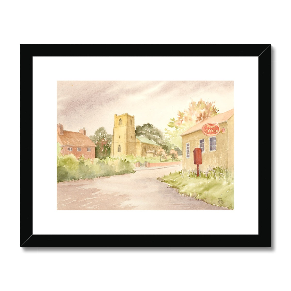 St Mary's Church South Kelsey (1999) Framed & Mounted Print