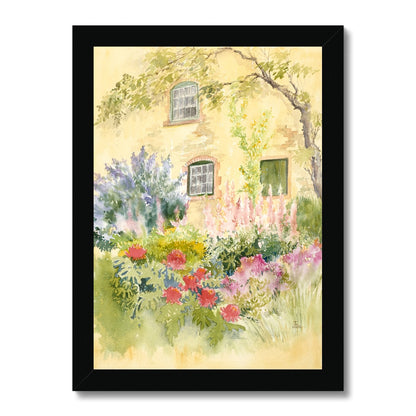 Scawby Hall Gardens On A Summers Day (2005) Framed Print