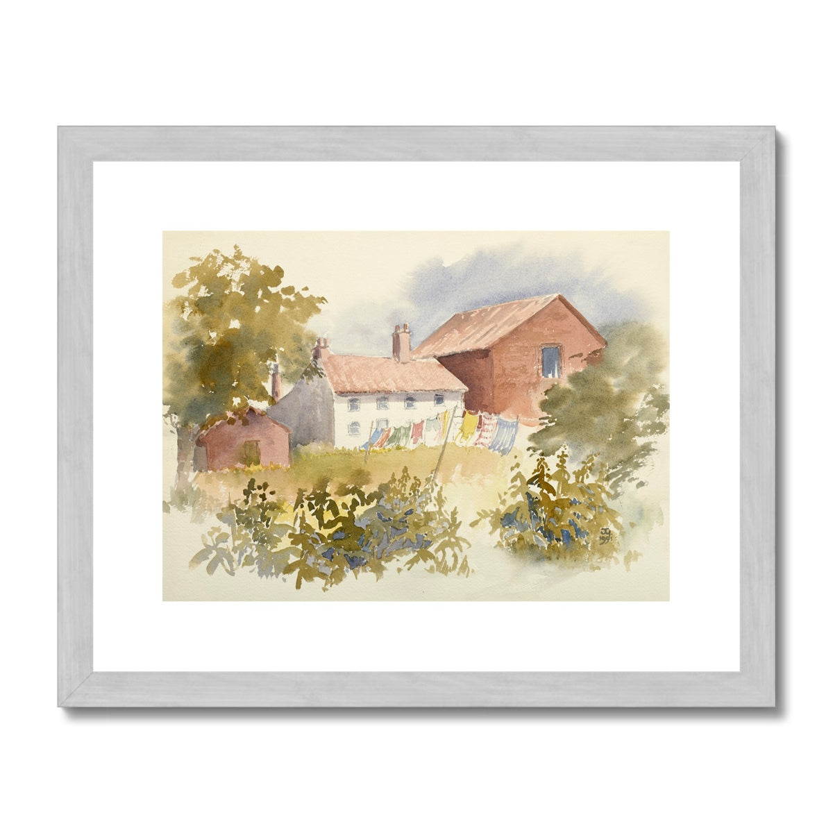 Watermill Farm Antique Framed & Mounted Print