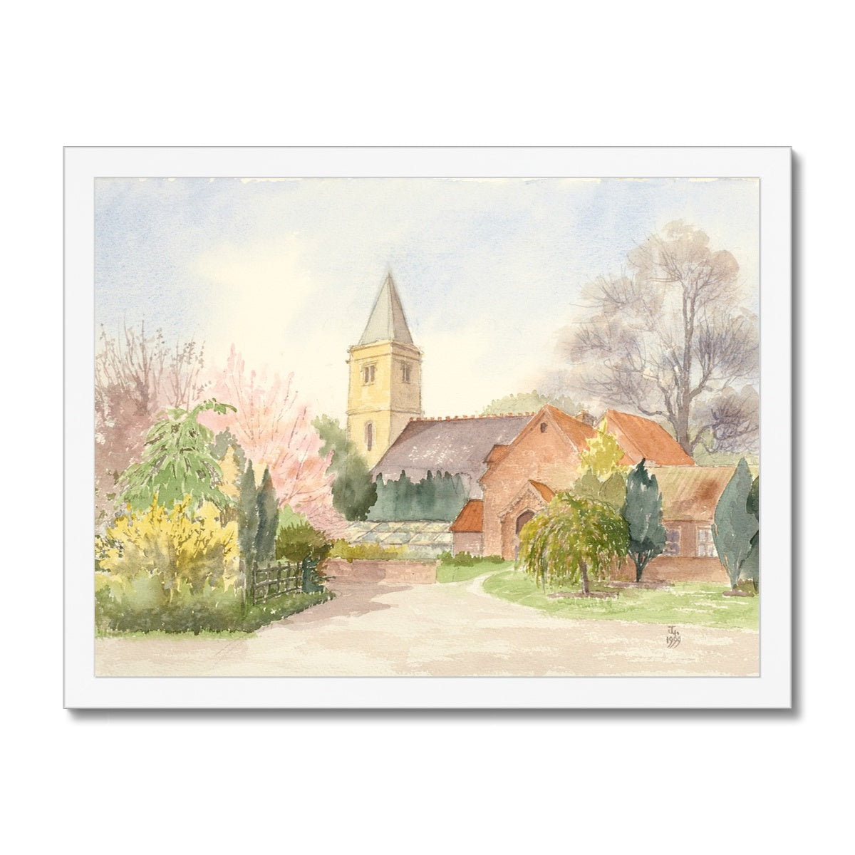 Church of St Clement Worlaby (1999) Framed Print