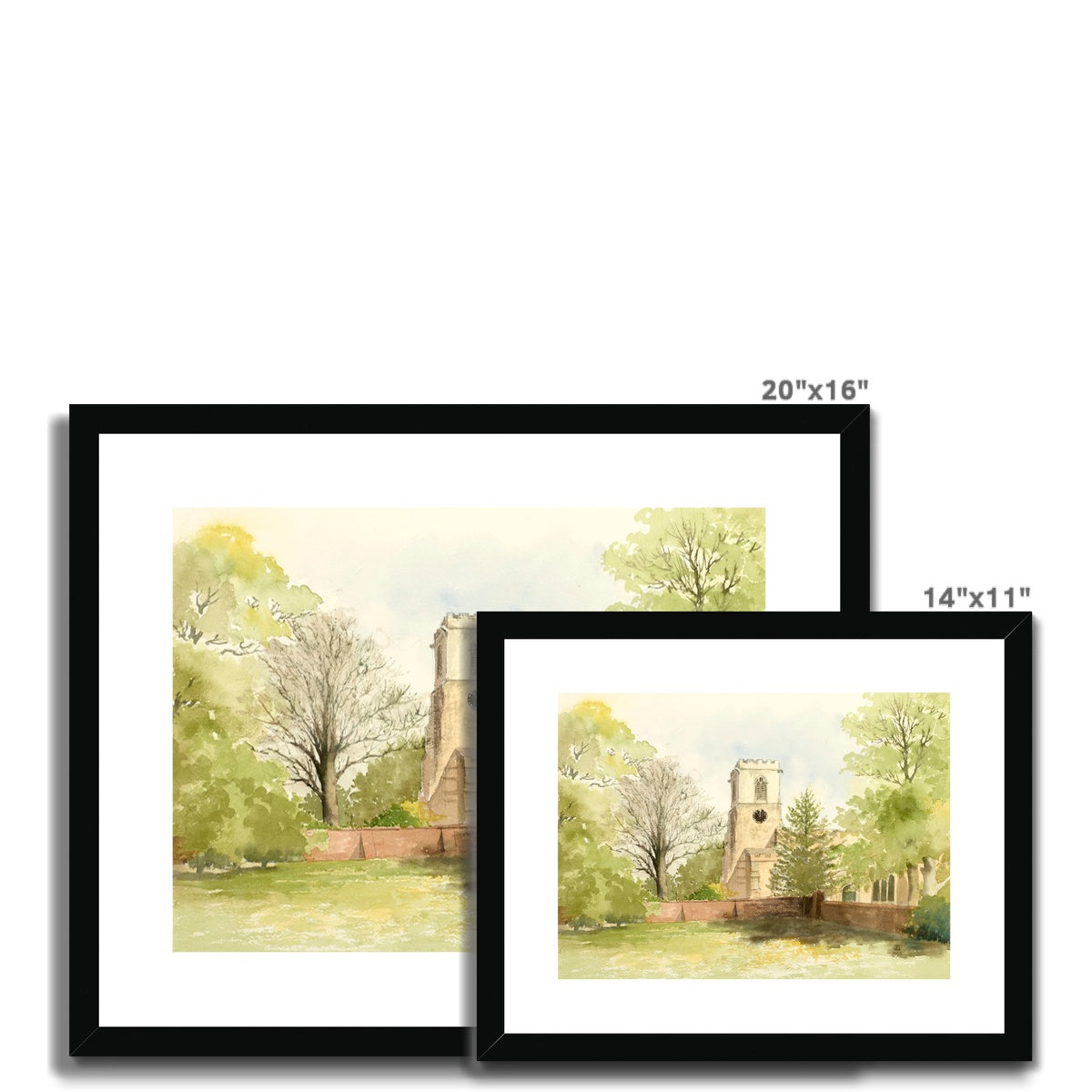 St Andrew's Church Epworth (1995) Framed & Mounted Print