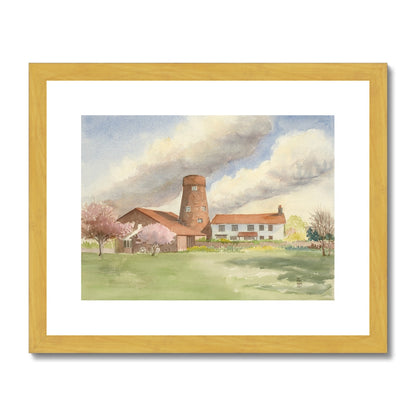 Castlethorpe Mill Brigg Built In 1804 (1999) Antique Framed & Mounted Print