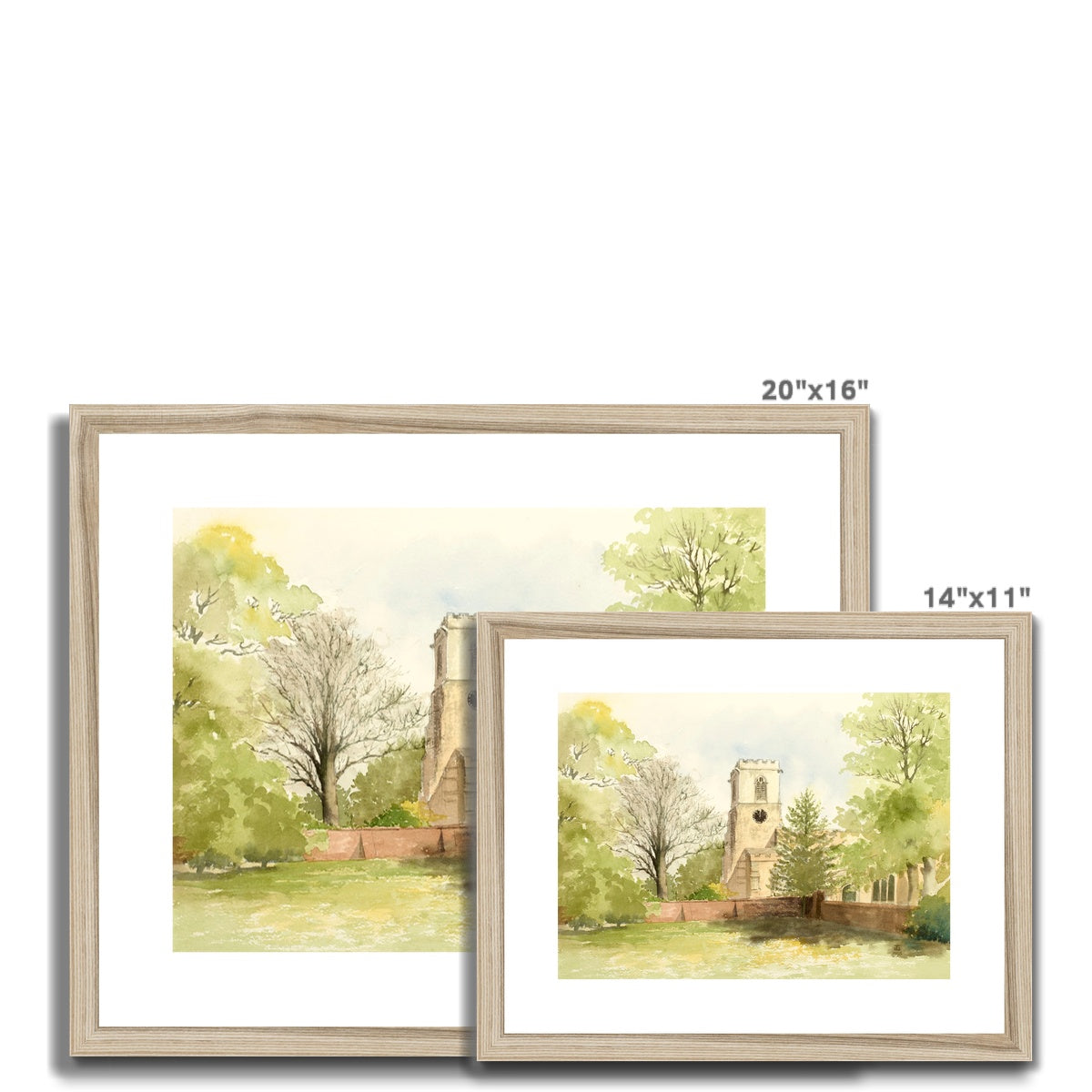 St Andrew's Church Epworth (1995) Framed & Mounted Print