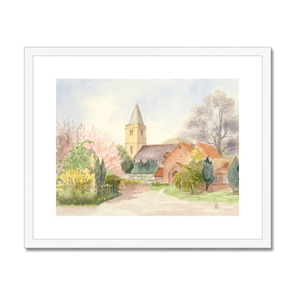 Church of St Clement Worlaby (1999) Framed & Mounted Print