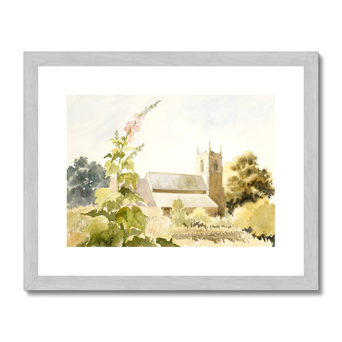 All Saints Church Winteringham (1991) Antique Framed & Mounted Print