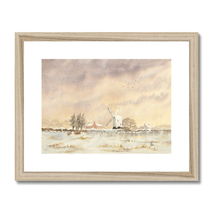 Wrawby Post Mill Built In 1760 (1994) Framed & Mounted Print