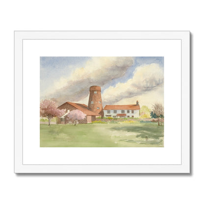 Castlethorpe Mill Brigg Built In 1804 (1999) Framed & Mounted Print